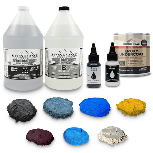 Blue Fractured Granite Epoxy Kit