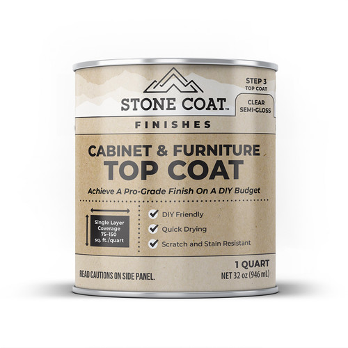 Introducing Stone Coat Finishes Cabinet and Furniture Paint!  A DIY Friendly cabinet and furniture paint application that gives you professional results.  A truly beginner friendly system that can be applied same day with a base primer, beautiful paint color and an optional top coat for extra protection.