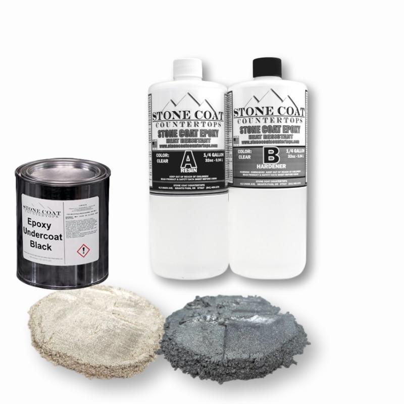 Stone Coat Countertop 1 Gallon Epoxy Kit - Colorable DIY Epoxy with Resin and Hardener for Coating New and Existing Countertops