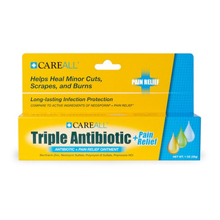 CareALL® 1 oz. Triple Antibiotic Ointment Plus Pain Relief, 72 Tubes/Case, TAOPR1