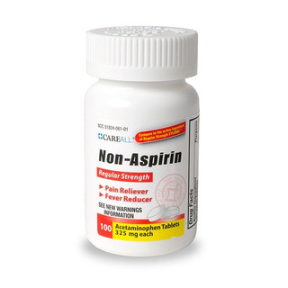 CareALL® Acetaminophen Tablets, 325mg, 100/Bottle, 24 Bottles/Case, ACT32524
