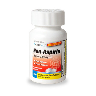 CareALL® Acetaminophen Tablets, 500mg, 100/Bottle, 24 Bottles/Case, ACT50024