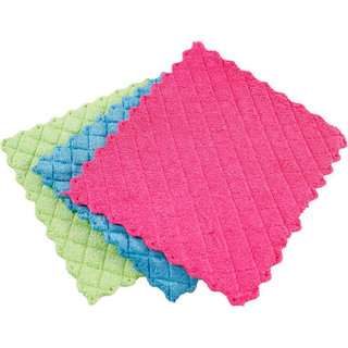 Libman Commercial Microfiber Sponge Cloths, Multicolor, 12/Pack