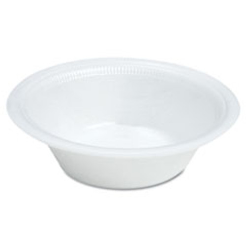 Dart Quiet Classic Laminated Foam Dinnerware, Bowl, 12 oz, White, 125/Pk, DCC12BWWQRCT