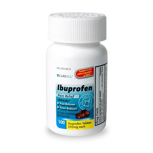 CareALL® Ibuprofen Tablets, 200mg, 24 Bottles/Case, IBUT100