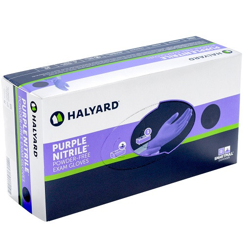 Halyard Purple Nitrile Powder Free Exam Glove, 1000/Cs