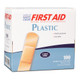 Dukal Plastic Adhesive Bandages Sterile Strips  ¾" x 3", 100/Box, 12 Boxes/Cs, 1075033