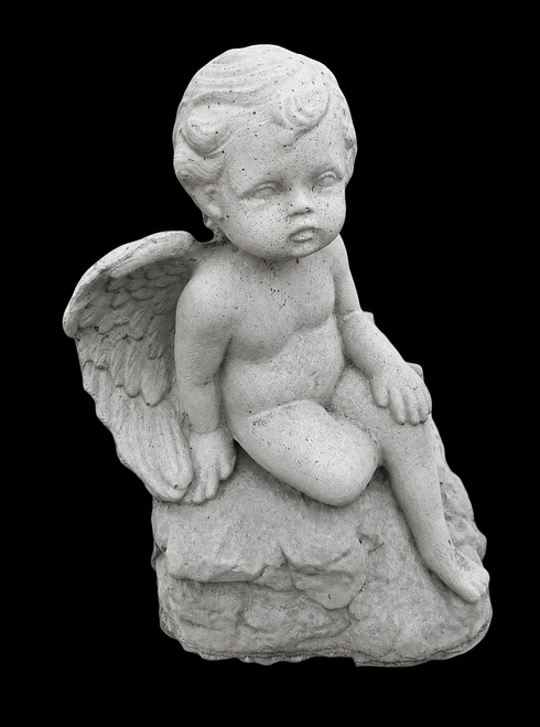 Baby Angel on Rocks