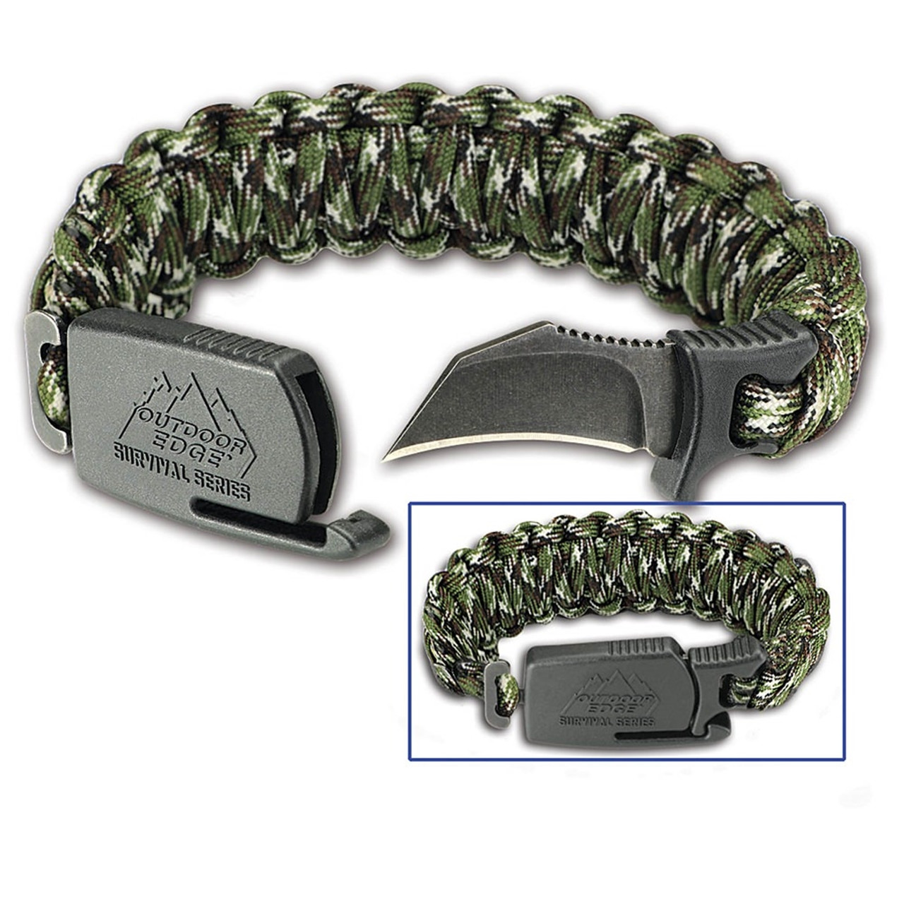 Fishtail Paracord Bracelet- Army Camouflage - Friends of the Disabled  Society