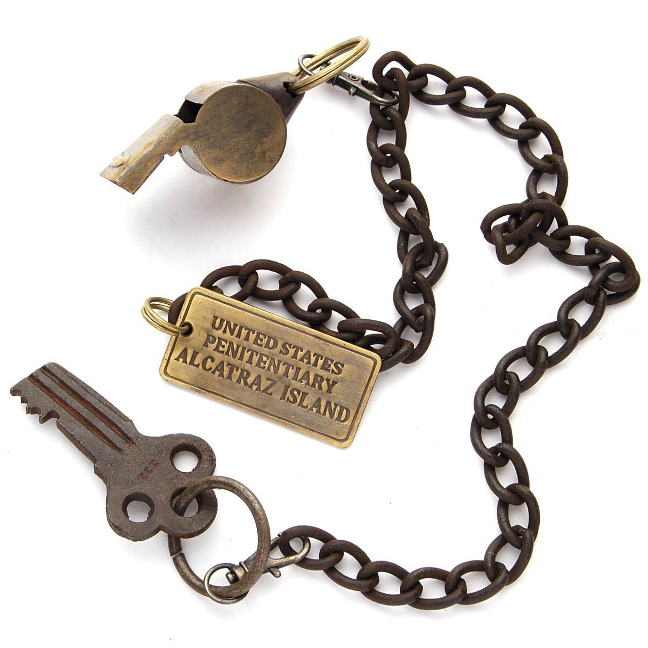 USA OLD BRASS KEYS & DOG TAG - 小物