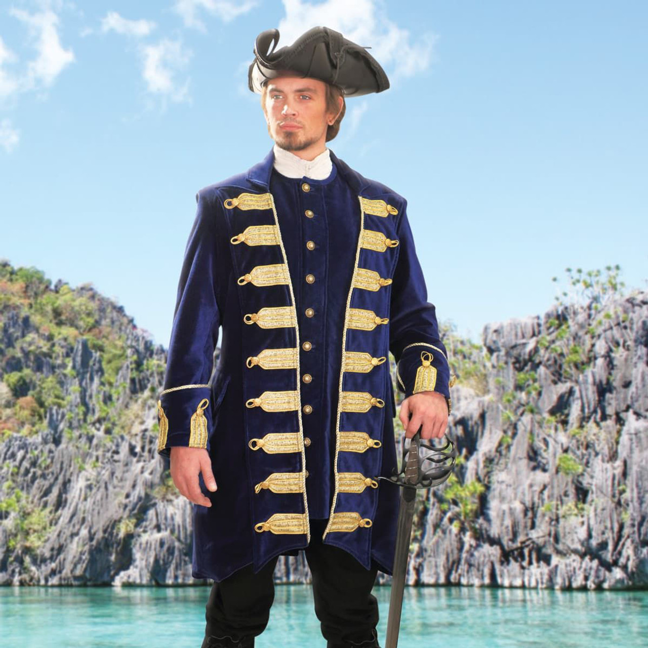 1757 Caribbean Coast Pirate Coat-img-0