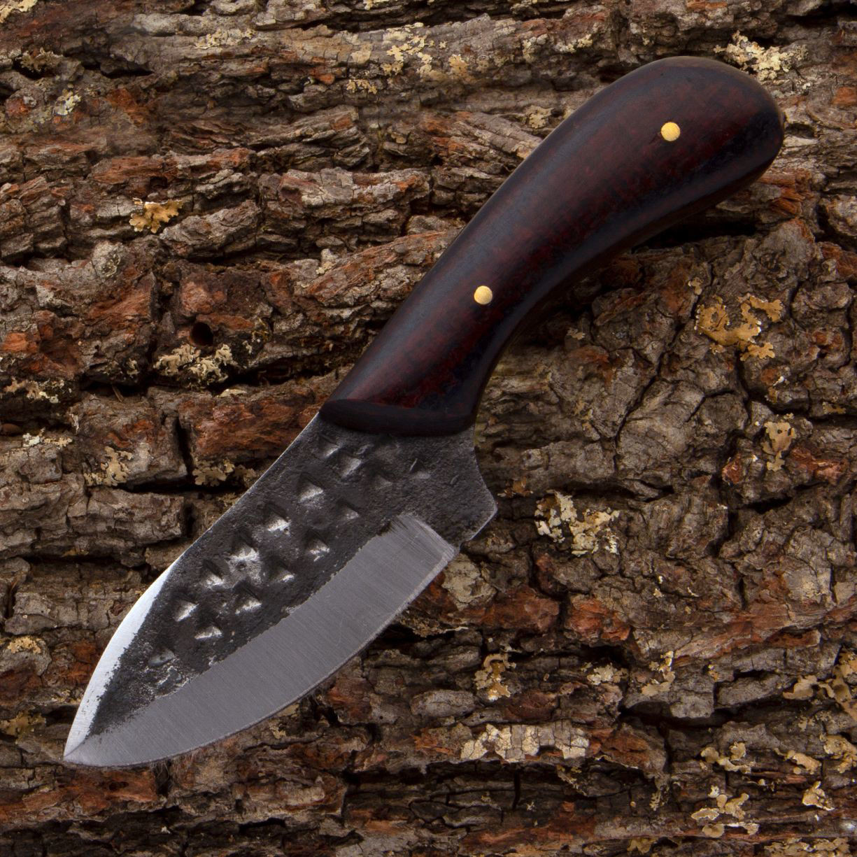 『激レア』The Knife in spun America Blacksmith Stubby Custom Skinner - Atlanta Cutlery Corporation