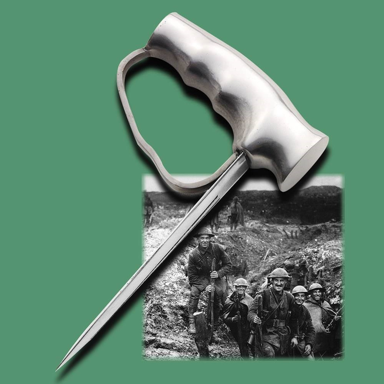 3246 British WWI Robbins of Dudley Push Dagger-img-2