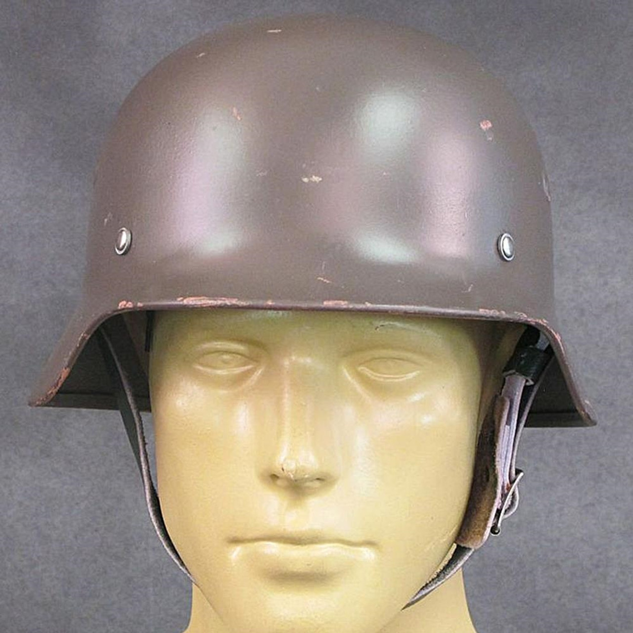 0445 Finnish Contract German M40 WWII Type Steel Helmet-img-0