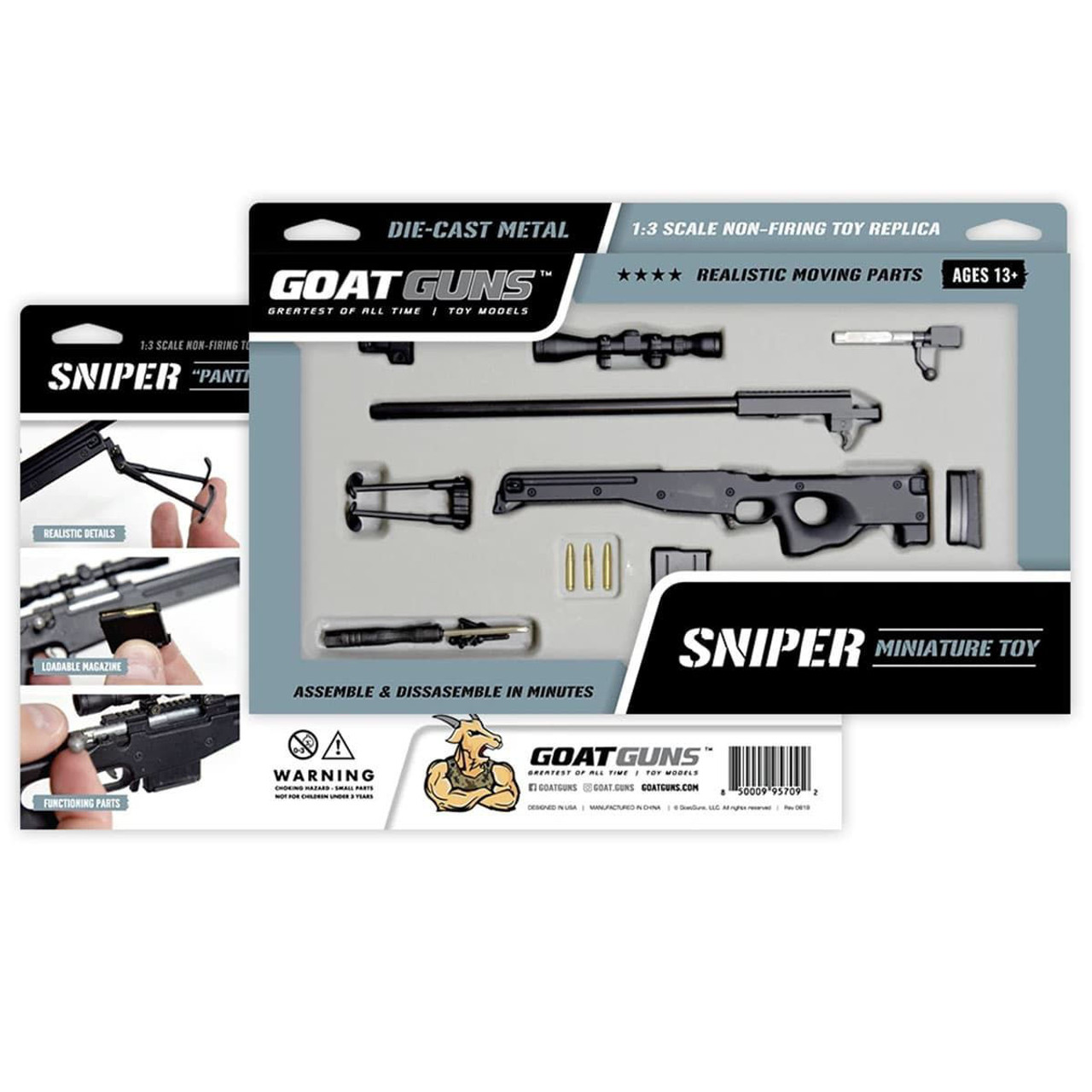 5304 Miniature Black Sniper Rifle Toy Model - Panther-img-5