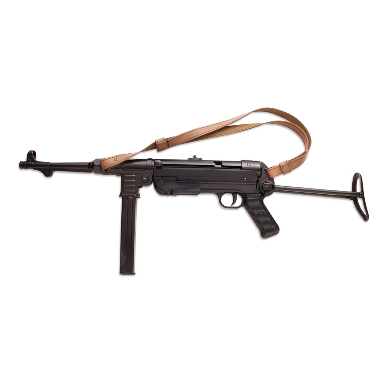 0035 German WWII MP-40 Non-Firing Dummy Machine Pistol with Sling-img-0
