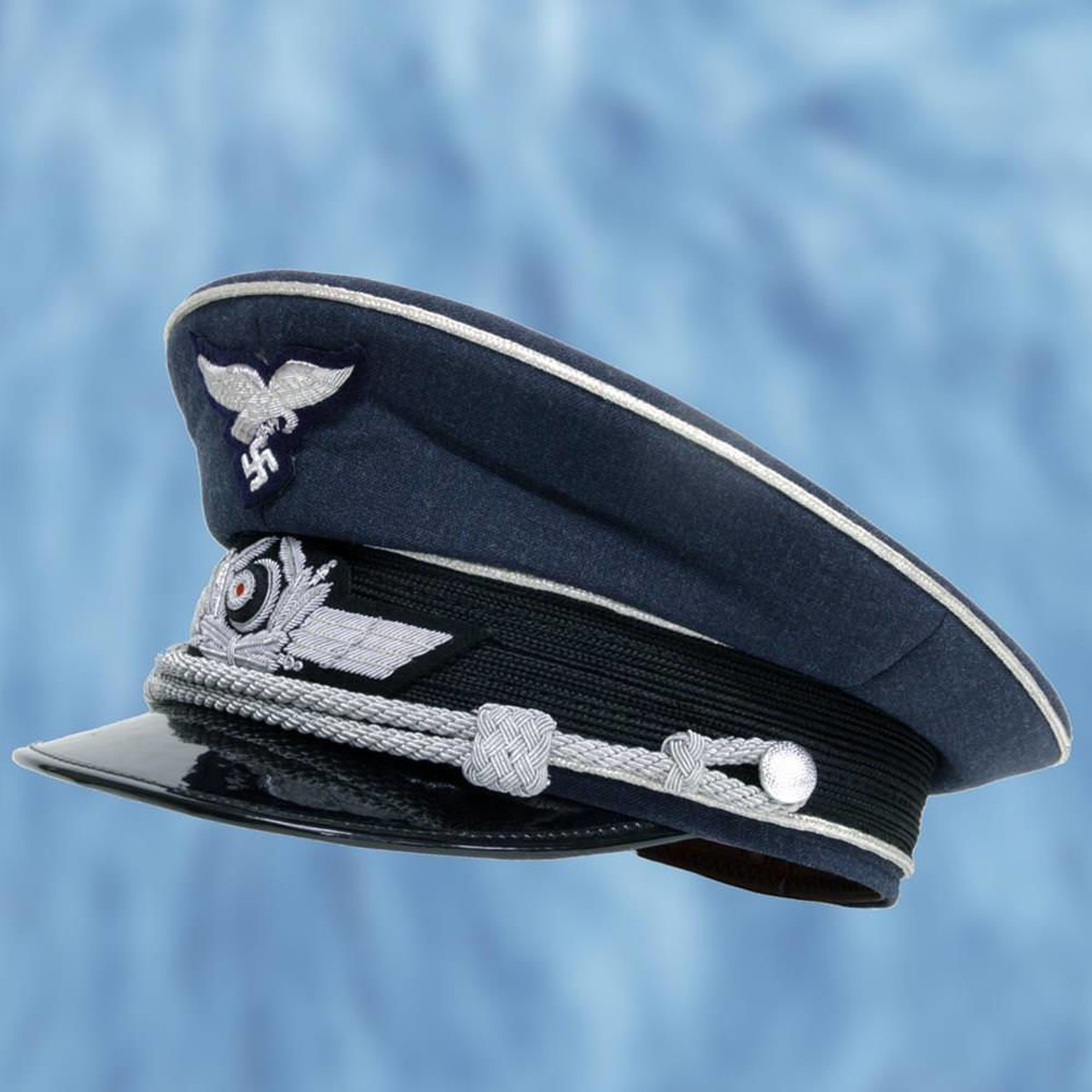 2207 German WWII Reproduction Luftwaffe Officerâ€s Cap-img-1