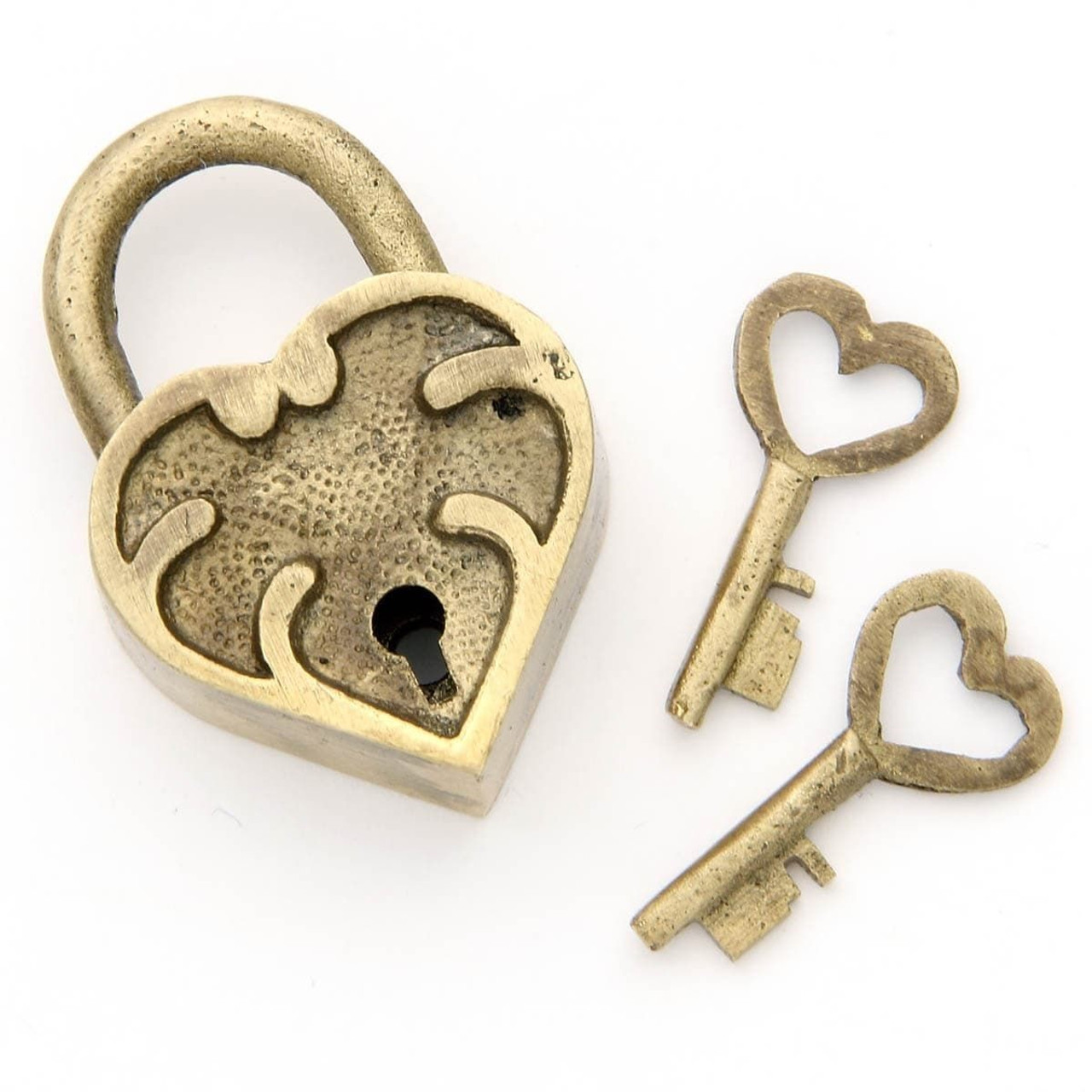 Heart Shaped Brass Lock - Atlanta Cutlery Corporation