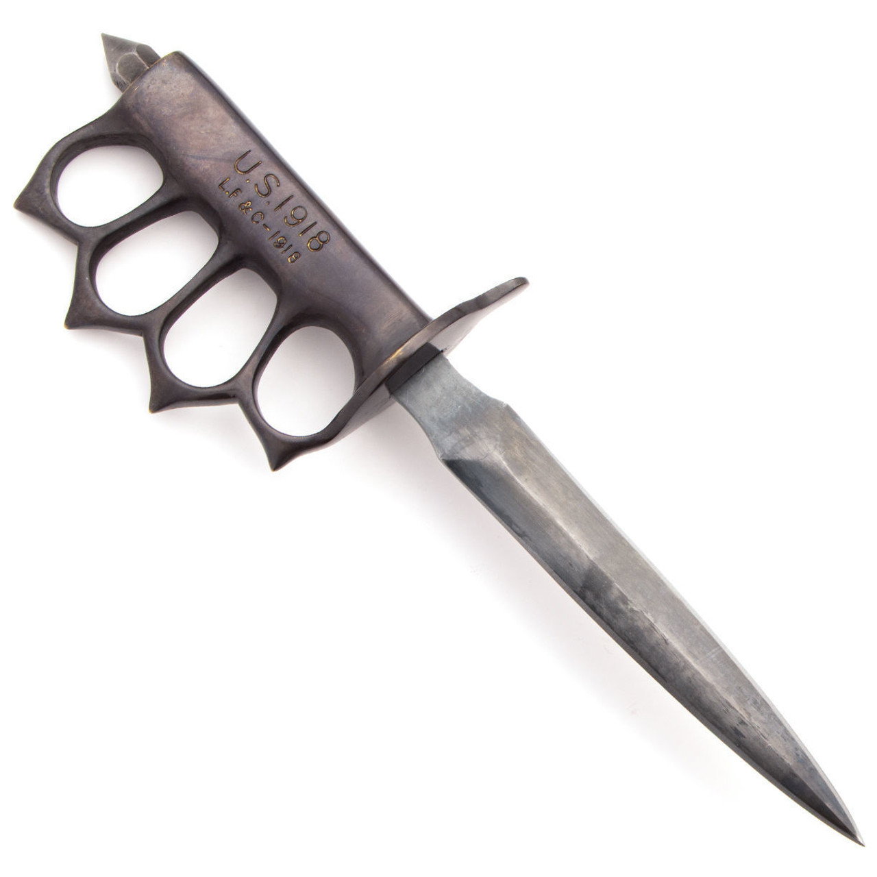 U.S. 1918 Brass Knuckle Trench Knife-2F2-SI17858