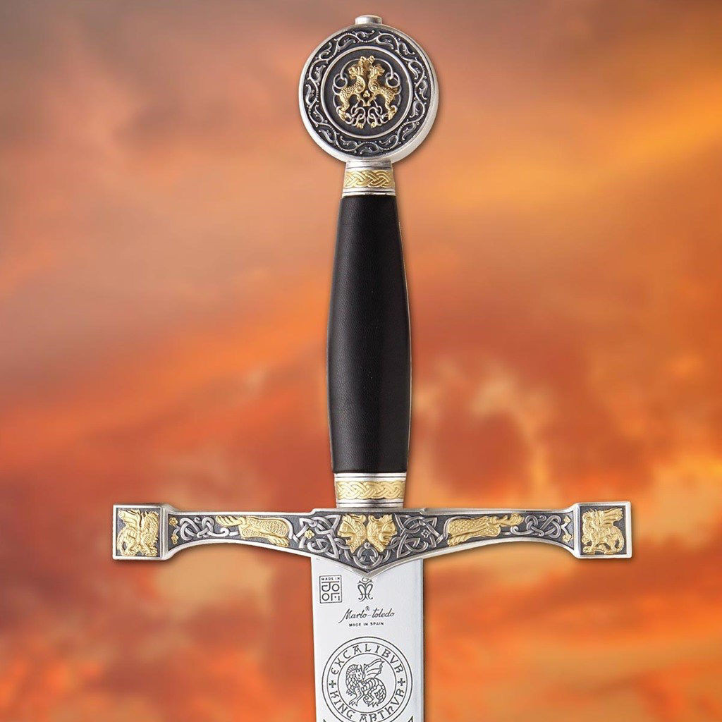 Marto Excalibur Sword | Silver & Gold Replica