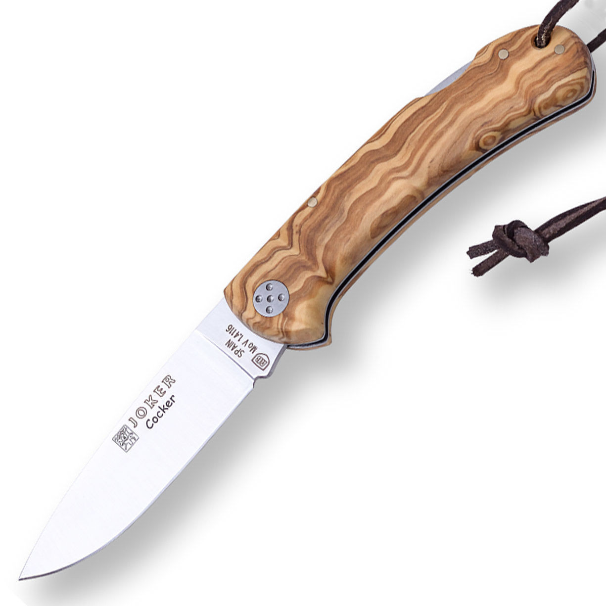 Joker Cocker Knife with Olive Wood Handle
