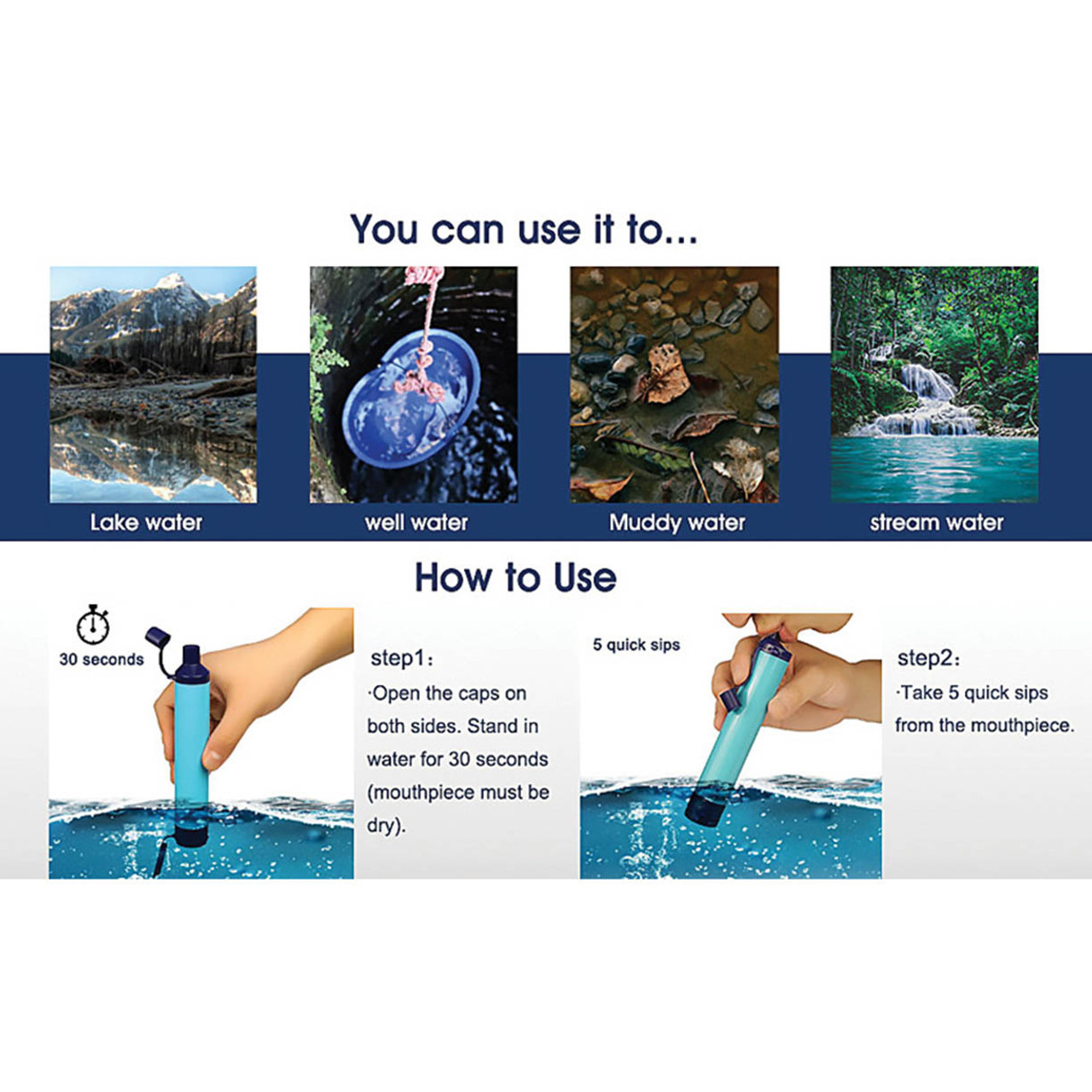 5595 Water Filter Survival Straw-img-4