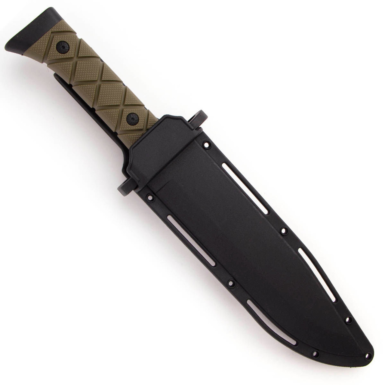  Wartech HWT232 6 Inch Full Tang Shark Fixed Blade Hunting Knife  With Nylon Sheath (Black) : Sports & Outdoors