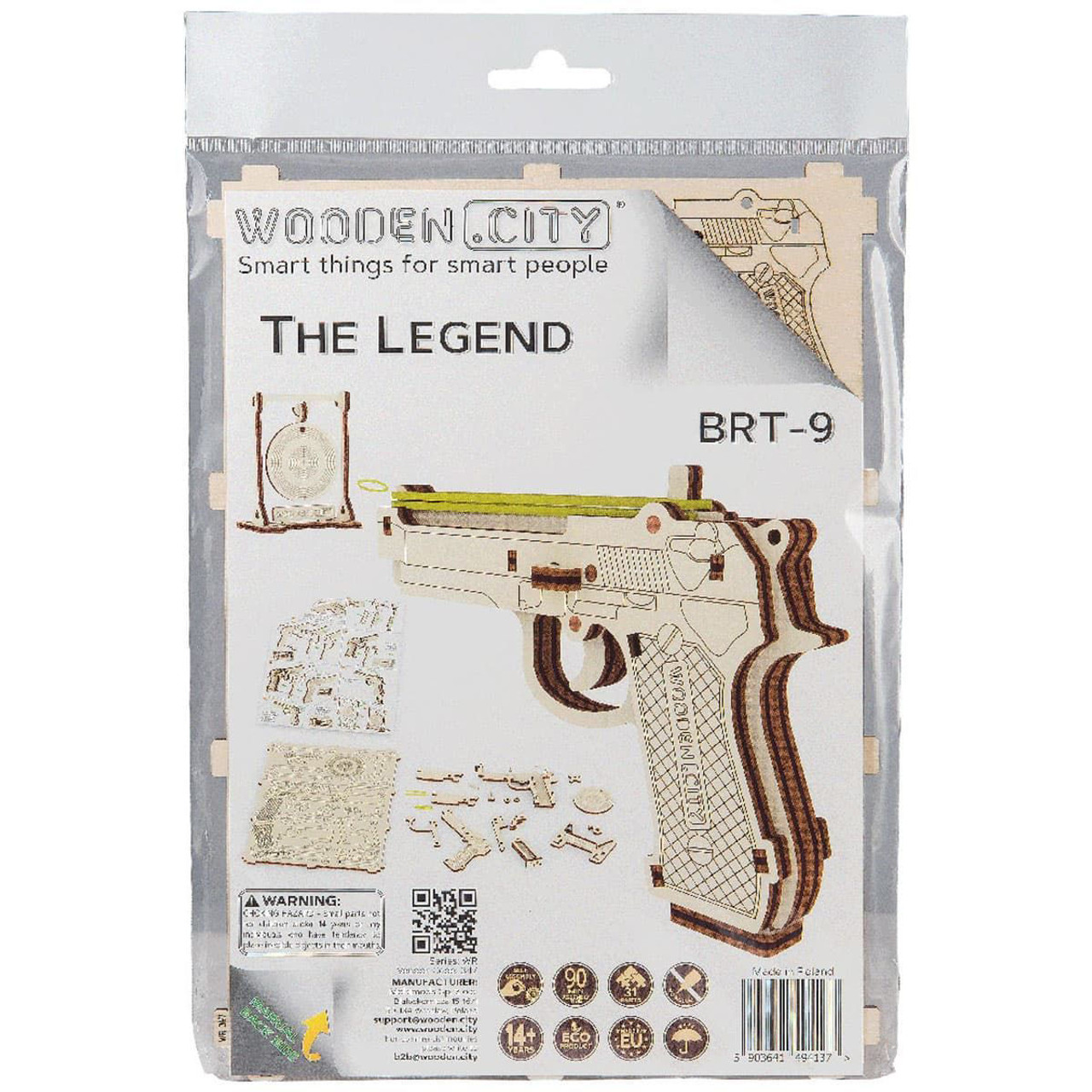 5341 Rubber Band Shootin' Wood Pistol Kit-img-2
