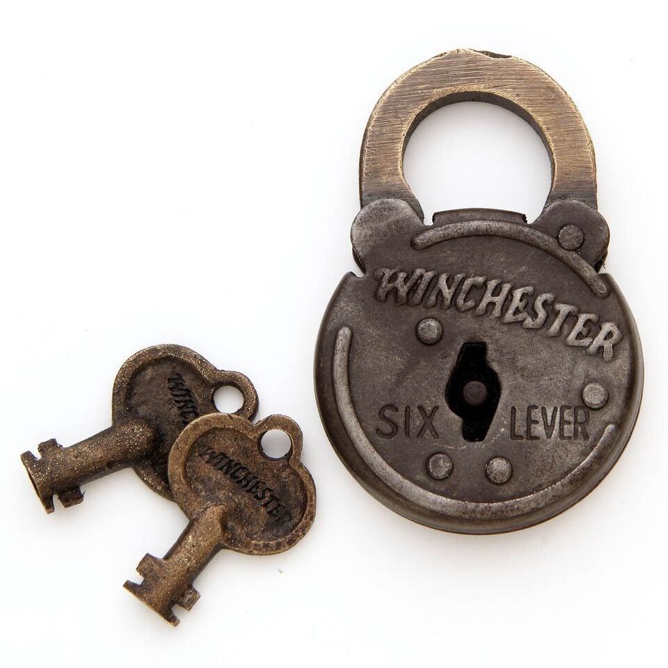Winchester Round Six Lever Iron Lock Historic Rifle Replica