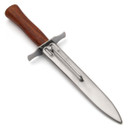 hardwood handle, steel guard and blade on sharpened French dagger Avenger of 1870  that includes metal sheath