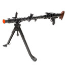 metal, wood and plastic reproduction Maschinengewehr 34 with simulating loading and firing mechanism, and mobile bipod