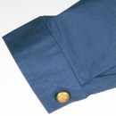 Cotton Cavalry Shirt Dark Blue - Cuffs