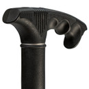 Handle of Honshu Sword Cane  handle is gripped under hand like a traditional Asian tonfa