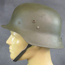 Hungarian M38 WWII Steel Helmet - Side on