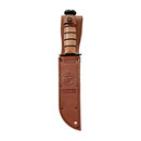 KA-BAR USMC Classic Stacked Leather Grip - sheath