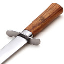 US WWII Fighting Knife with high carbon steel double edged blade and hardwood handle