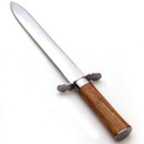 US WWII Fighting Knife with high carbon steel double edged blade and hardwood handle