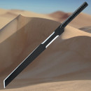 Licensed Dune Long Blade of Duncan Idaho with wood wall display and certificate of authenticity