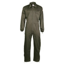 reproduction German Style Tanker Coverall in XL has multiple zippered pockets and German flag insignia sewn on both upper arms