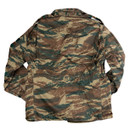 military surplus Large Greek Lizard Camo M65 Field Jacket with broken zipper for outdoor activities