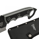 Bighorn Tactical Cleaver Butcher Knife for indoor and outdoor chopping with serrated back edge, rip hook and full tang blade