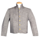 Confederate Shell Jacket is made out of jean wool has wood buttons