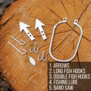 ReadyMan Dog Tag Survival Cards are 301 stainless steel and a great emergency tool for your camping and trekking excursions