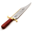 Limited Edition Windlass Primitive Bowie Knife blade engraved on both sides with flags, 1776-2026, 250 Years of Liberty