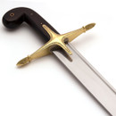 curved saber shape of Kilij widens at the end to increase chopping power for advantage over swords like the Shamshir