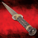 Damascus Dragon’s Tooth Dagger - Wooden handle