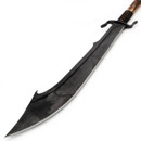 Thick Carbon Steel Blade on Warrior Naginata Long Pole Weapon