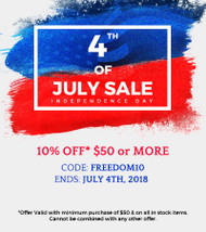 4th of July (Independence day) Sale 2018