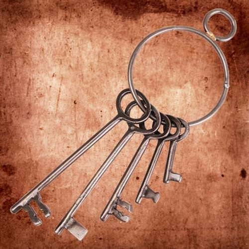 Metal Skeleton Jailers Keys