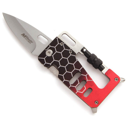 MTech Red Multi-Tool Carabiner Knife